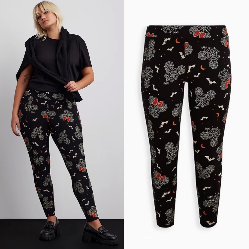 TORRID DISNEY MICKEY & MINNIE MOUSE WEB LEGGING